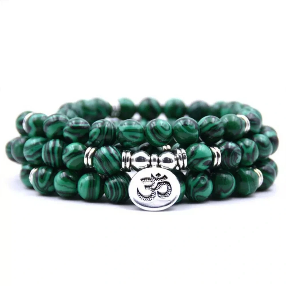 Malachite or Sodalite gemstone Malas - Picture 4 of 5